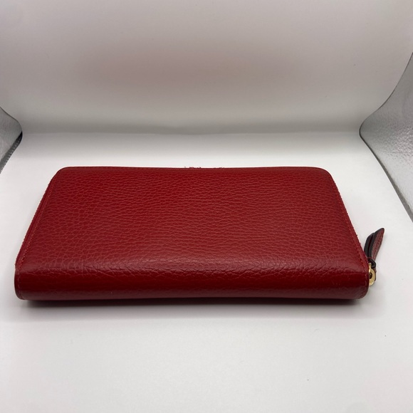 Gucci Marmont Red Pebbled Calfskin Leather - Picture 4 of 13